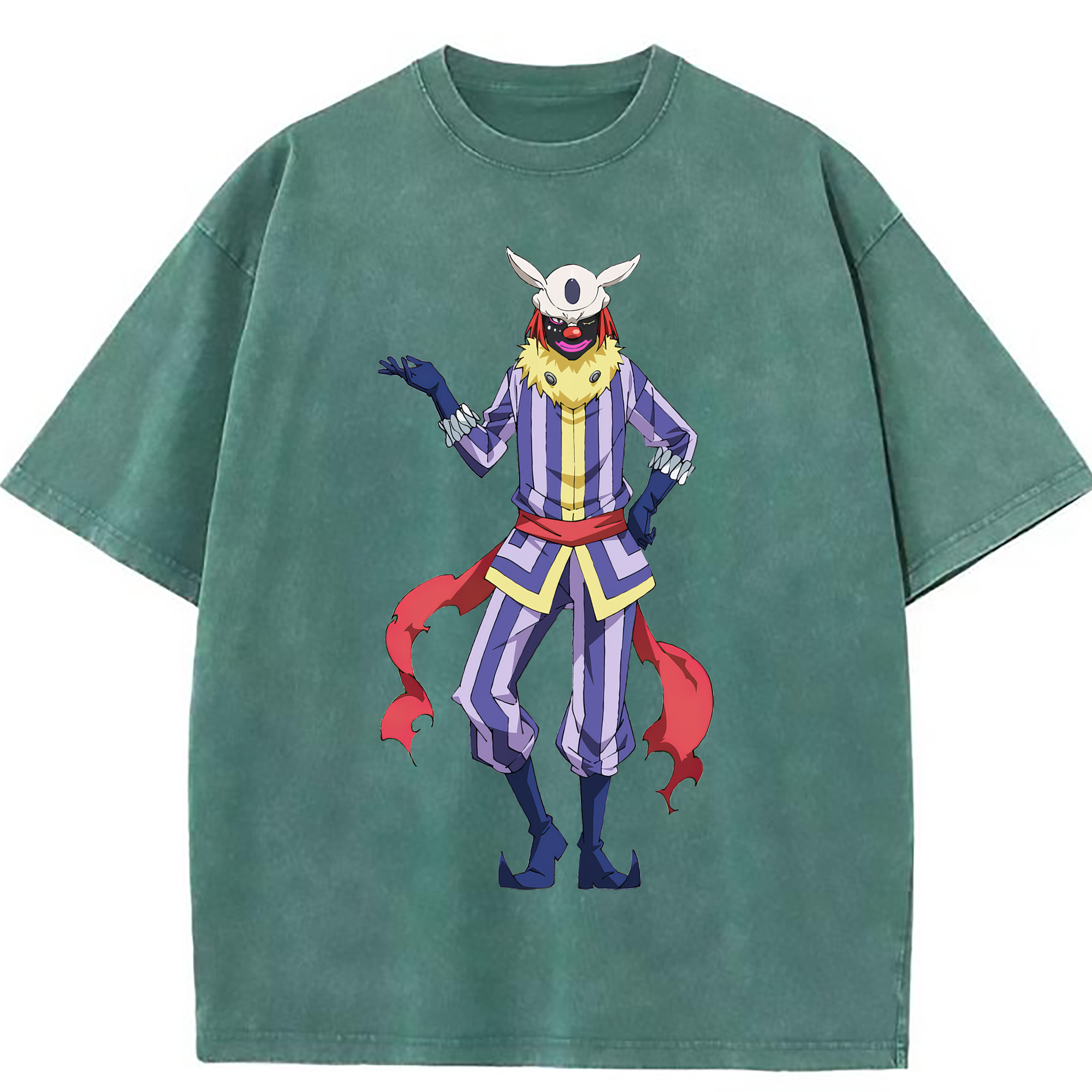 （画像用） 転スラ Regarding Reincarnated to Slime 綿100% ヴィンテージ風 半袖Tシャツ（フロントプリント）